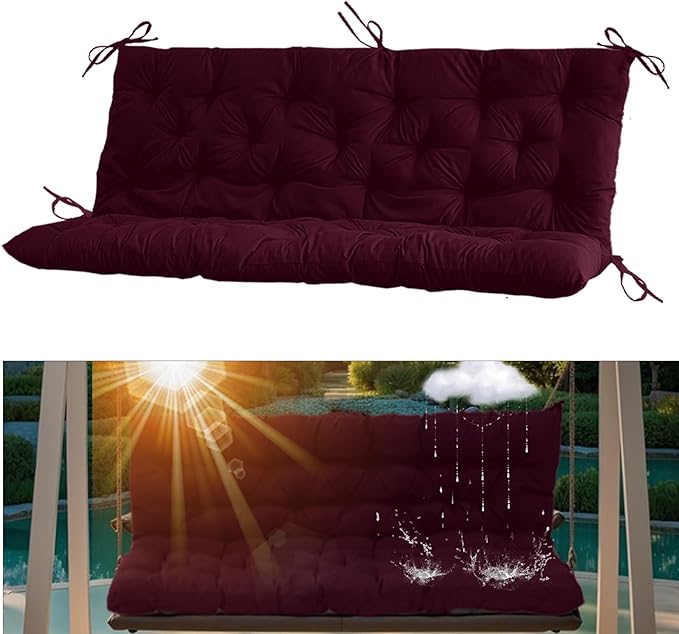 2-3 Seat Swing Replacement Cushion, Outdoor Bench Cushions by serhirst