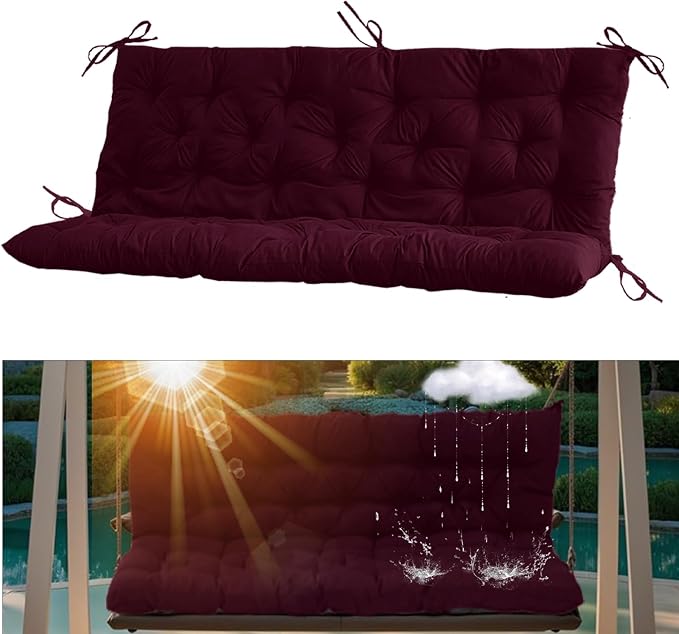 2-3 Seat Swing Replacement Cushion, Outdoor Bench Cushions by serhirst