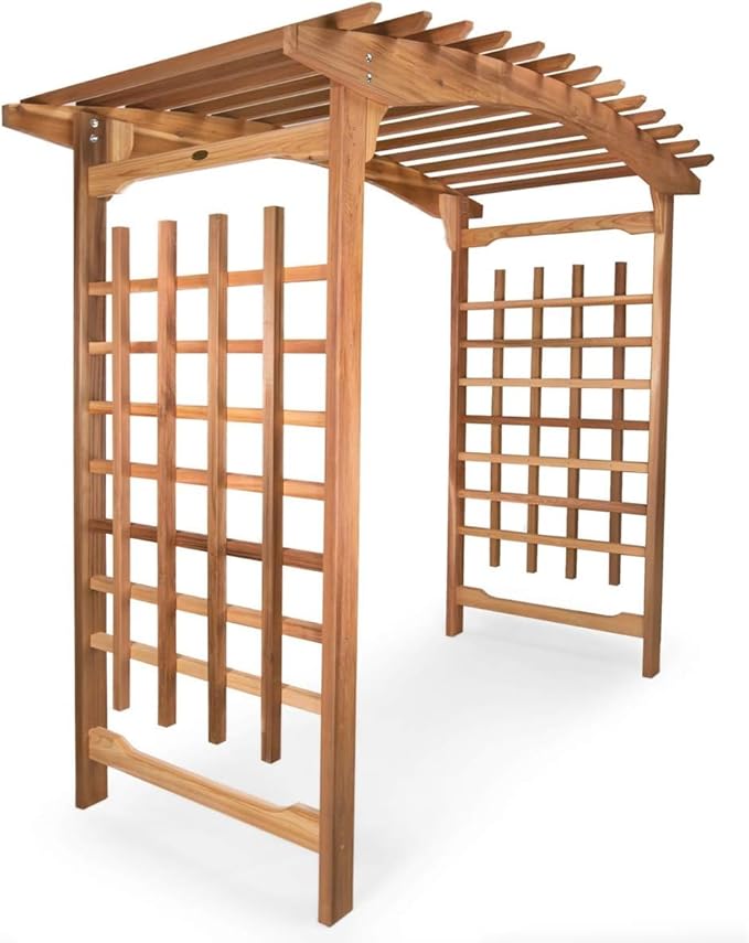 All Things Cedar 8-Foot Pagoda Arbor Garden Arch Trellis by AllThingsCedar