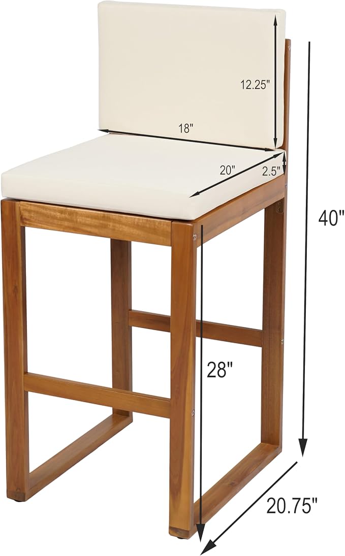 Christopher Knight Home Gree Outdoor Counter Height Bar Stools Set of 2 - Image 2