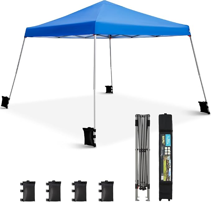 Sophia & William Canopy Tent Pop Up 12x12ft Base/9x9ft Top Easy Set Up Tent by SophiaWilliam