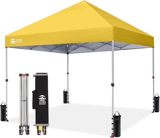 CROWN SHADES 8x8 Pop Up Canopy by CrownShades