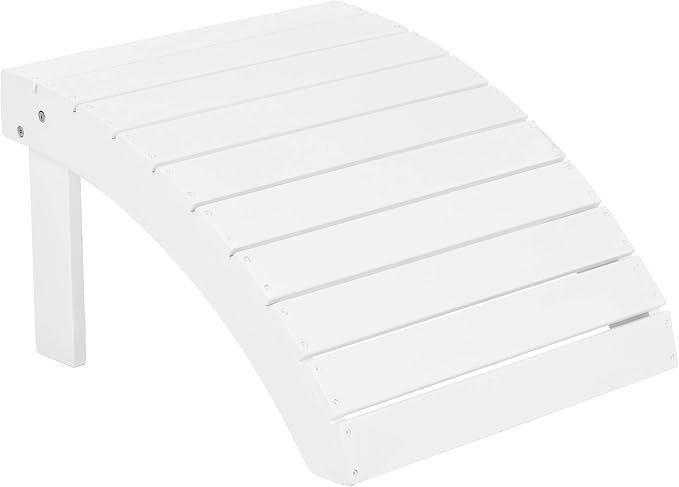 Safavieh Patio Collection Hampton Adirondack Acacia Wood Ottoman - Image 3