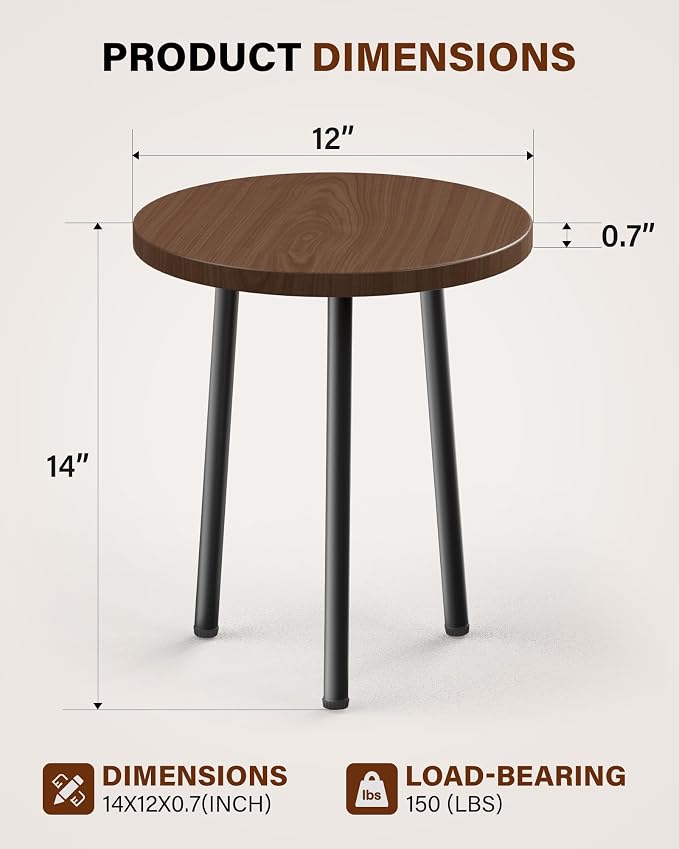 Plant Stand Indoor 14'': Indoor Plant Stand 2 Pack Metal Plant Table - Image 3