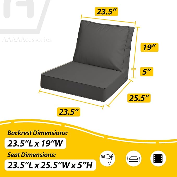 AAAAAcessories Outdoor Deep Seat Cushions - Image 5