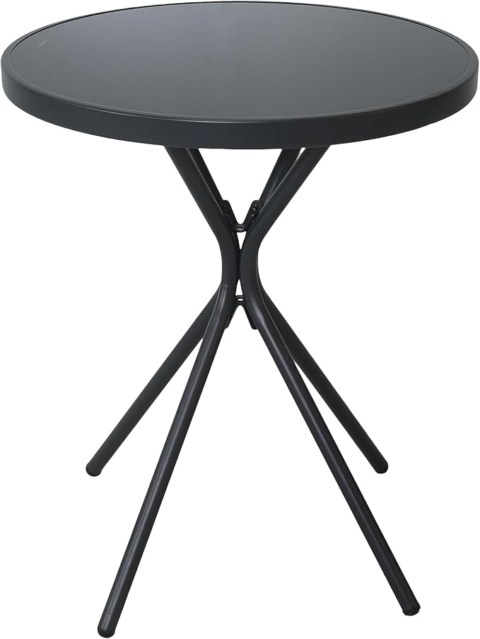 Outdoor Coffee Table with Tempered Glass Top by Hoffeorrad