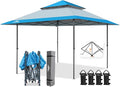 EAGLE PEAK 13x13 Straight Leg Pop Up Canopy Tent Instant Outdoor Canopy Easy by EAGLEPEAK