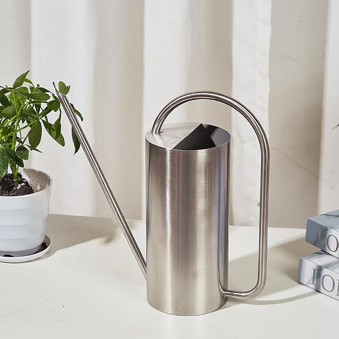 Watering Can for Indoor Plants, 50 oz/1.5L Stainless Steel Watering Can Pot - Image 3