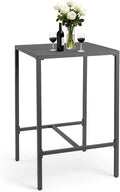 VINGLI 27 Inch Outdoor Bar Table, All-Weather Aluminum Patio Balcony Pub Table by VINGLI