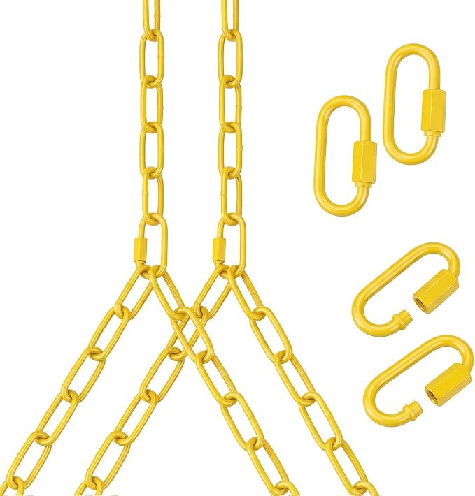 Heavy Duty Porch Swing Hanging Chain Kit 1500 Lbs Capacity, 4 Quick Links & 2 by Unknown