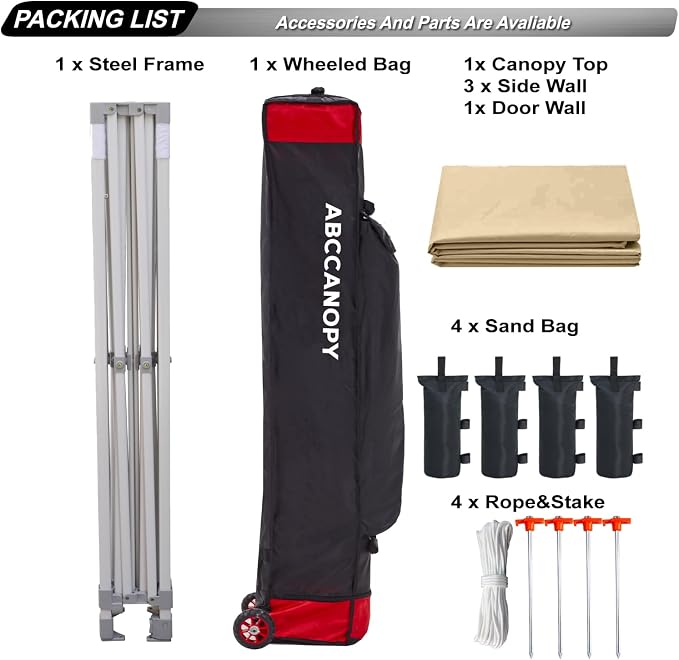 ABCCANOPY Easy Pop Up Canopy Tent - Image 5