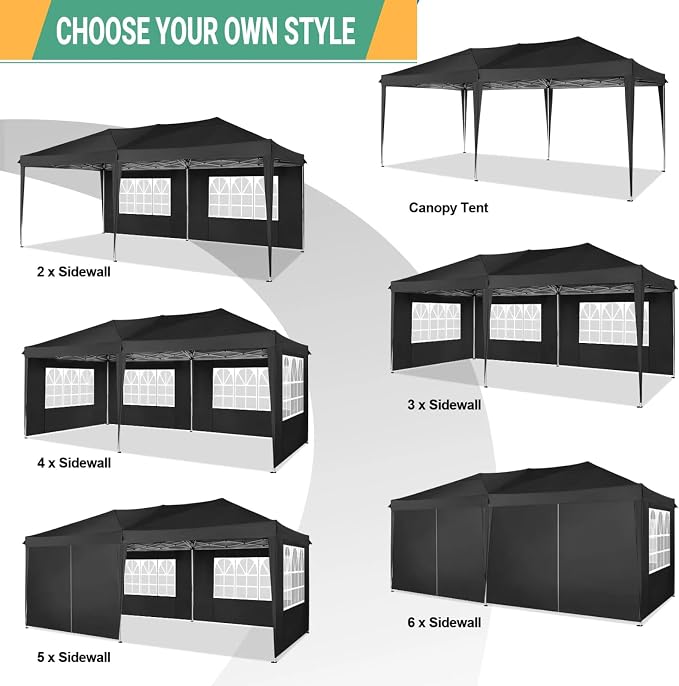 COBIZI Canopy 10x20 Pop Up Canopy Tent - Image 7