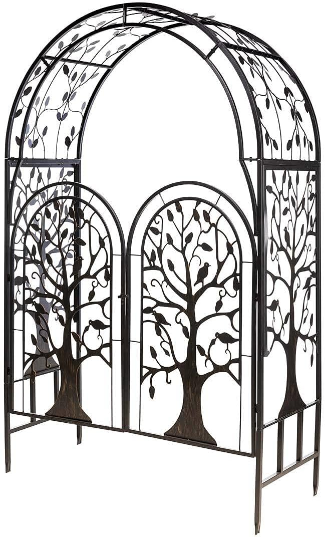 Plow & Hearth Metal Tree of Life Arched Garden Arbor by PlowHearth