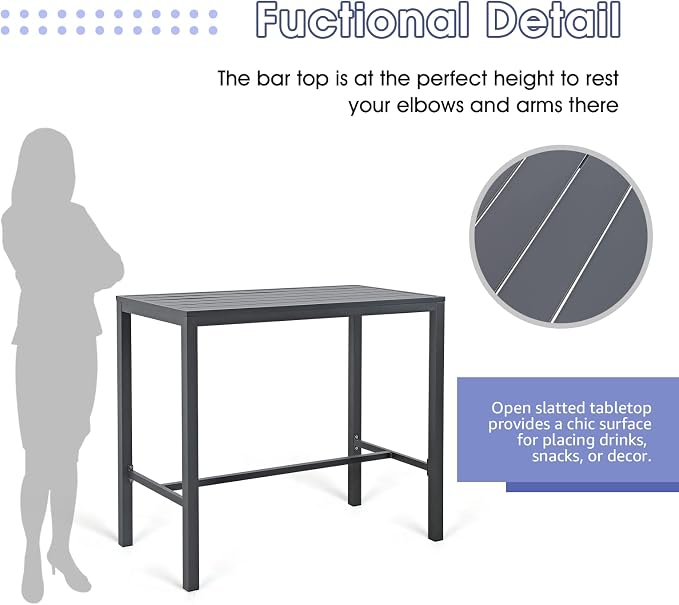 Soleil Jardin Bar Table High Top Table - Image 6