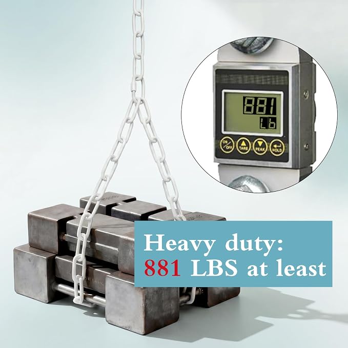 Heavy Duty Porch Swing Hanging Chain Kit 1500 Lbs Capacity, 4 Quick Links & 2 - Image 6