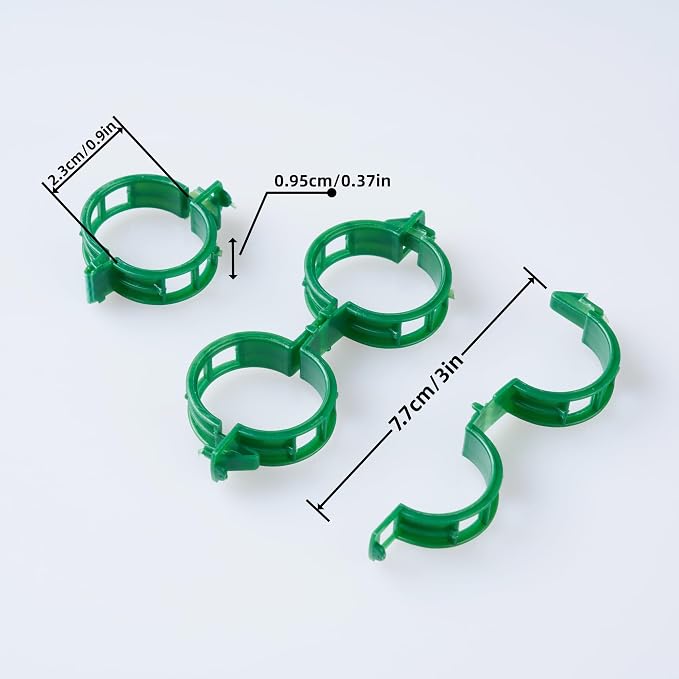 300 Pcs Plant Support Clips, Plastic Clips - Image 2