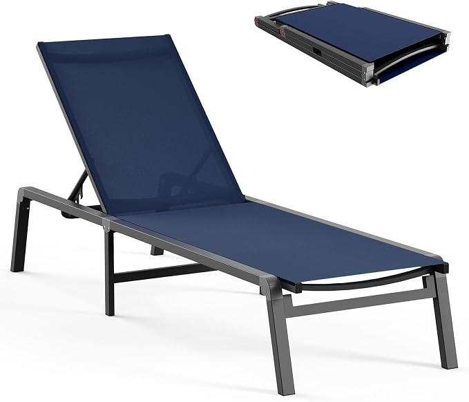 Aluminum Chaise Lounge Ourdoor by CIOKEA