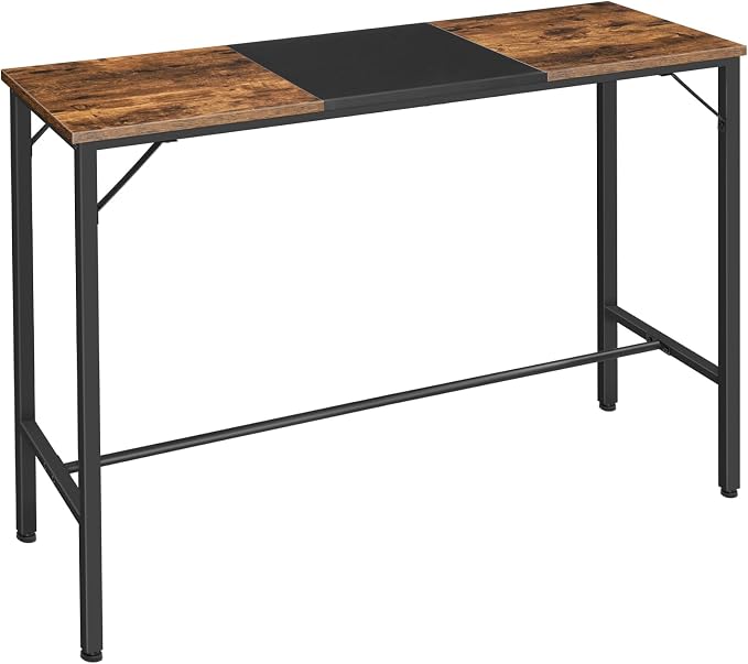 HOOBRO Bar Table, 47.1" Rectangular Pub Table, Tall Counter Height, Long Bar by HOOBRO