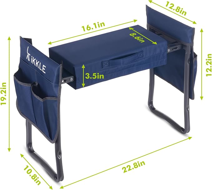 ikkle Heavy Duty Garden Kneeler Seat and Gardening Stool - Image 2