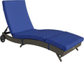 Outsunny Wicker Chaise Lounge Chair Outdoor by Outsunny