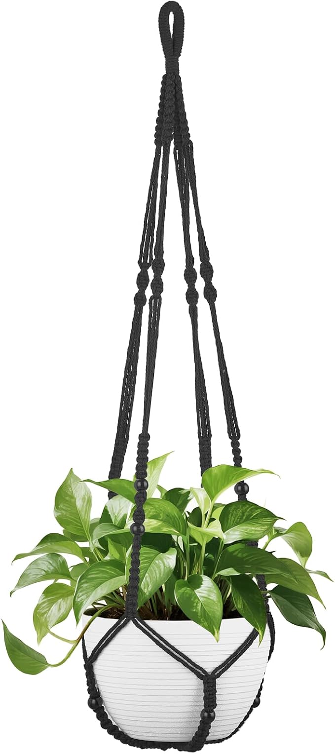 Mkono 43 Inch Macrame Plant Hanger Large by Mkono