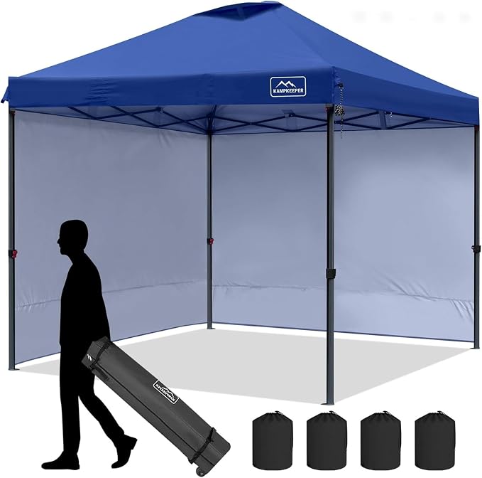 KAMPKEEPER 10x10 Pop-Up Canopy Tent, Waterproof, Portable Shade by KAMPKEEPER