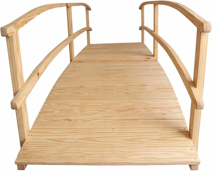 12 FT NATURAL Amish Made Garden Bridge - Image 4