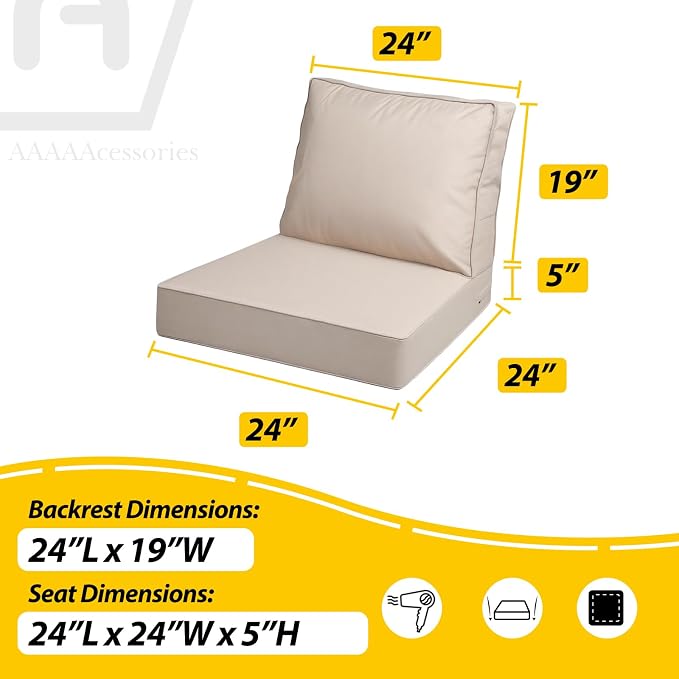AAAAAcessories Outdoor Deep Seat Cushions - Image 5