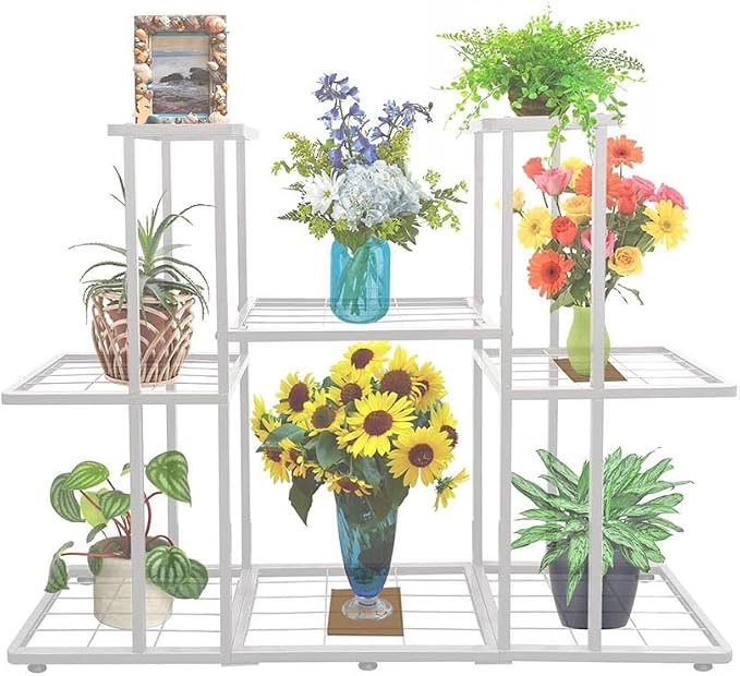 MTB Garden 3 Tier 8 Potted Metal Large Plant Stand by MTBGarden