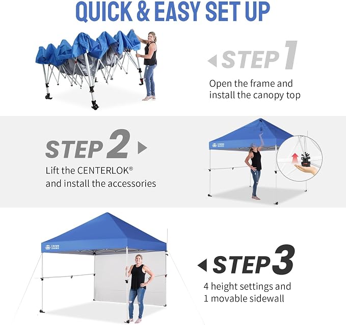 CROWN SHADES 10x10 Pop Up Canopy Tent - Image 6