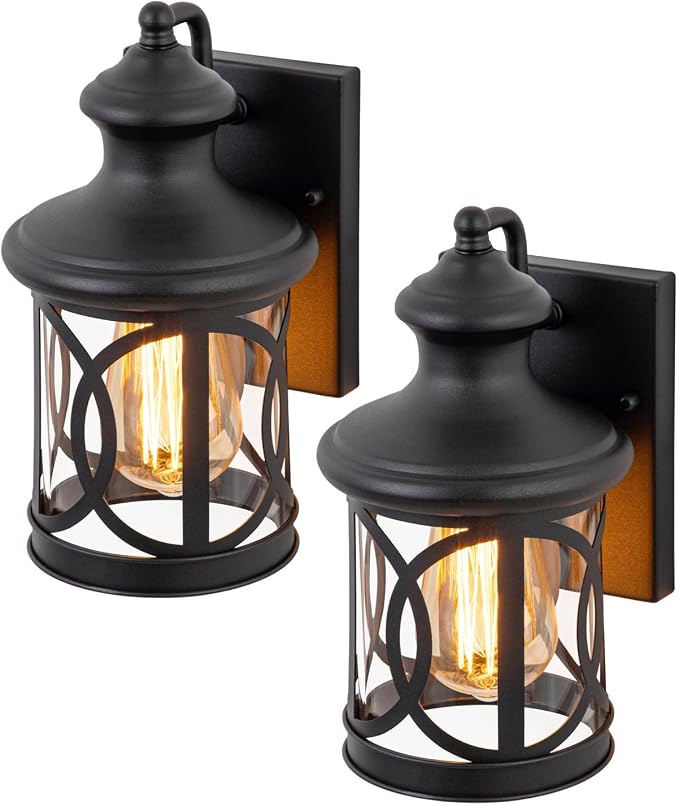 2-Pack Outdoor Wall Lights, Porch Lights, Waterproof Outdoor Wall Sconce - Image 8
