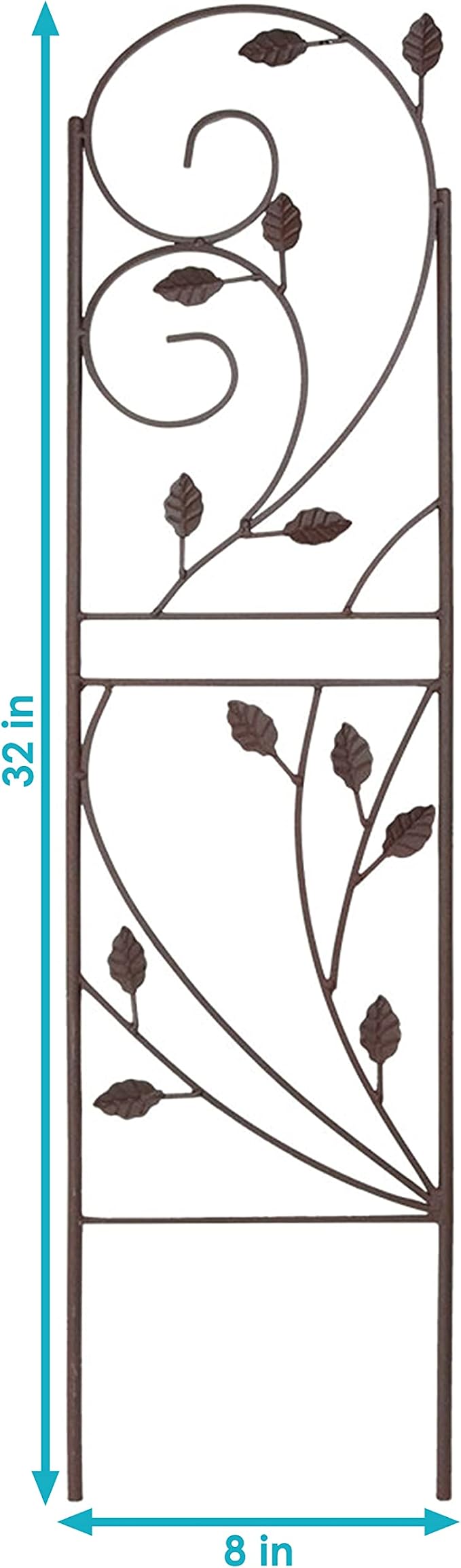 Sunnydaze 32-Inch Rustic Plant Design Outdoor Garden Trellis - Image 3