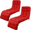 Outdoor Chaise Lounge Chair Cushion 72 x 22 x 4.21 Inches Thick Tufted Patio by DoubleFill