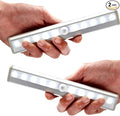 10LEDs Outdoor Sensor Step Light, 2 Pack RV Sensor LED Closet Light, Stick-On by AUTIDEFY