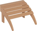 WO Home Furniture Adirondack Ottoman Outdoor Patio Footrest 13.5" Inch Folding by WOHomeFurniture