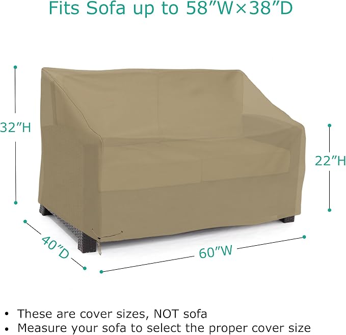 SunPatio Waterproof Patio Sofa Covers, Heavy Duty Outdoor Furniture Covers - Image 2