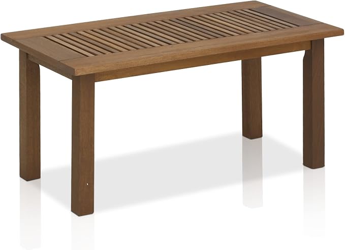 Furinno FG16504 Tioman Hardwood Patio Furniture Outdoor Coffee Table in Teak Oil by Furinno-FitsYourSpaceFitsYourBudget