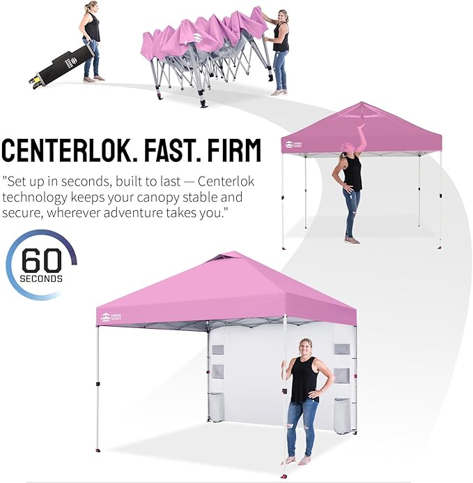 CROWN SHADES Canopy Tent, 10 x 10 Foot Portable Pop Up Outdoor Shelter - Image 6