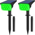 T-SUNUS Green Solar Spot Lights Outdoor Landscape Spotlights 2 Pack Dusk to by T-SUNUSLighting