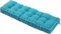 3 Seat 57 Inches Outdoor Porch Swing Cushions, Water-Resistant Tufted Patio by Maphissus