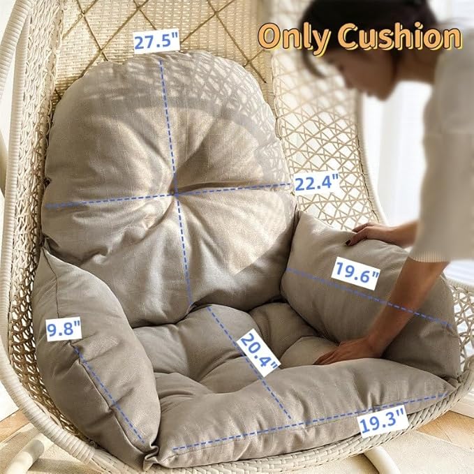 Swing Egg Chair Cushion Thickened Hanging Basket Seat Cushion Washable Hammock - Image 2