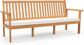 Tangkula 3-Seat Acacia Wood Outdoor Bench by TANGKULA