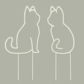 Cat-Shaped Small Trellis for Potted Plants, 13 inches Hoya Trellis 2 Pack by Unknown