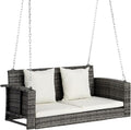 VINGLI Rattan Porch Swing, Heavy Duty 800 LBS Outdoor Hanging Seat by VINGLI