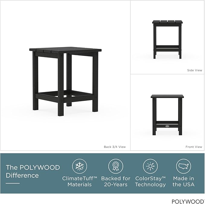 POLYWOOD Long Island 18" Side Table - Image 2