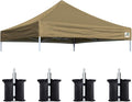 Eurmax USA New 10x10 Pop Up Canopy Replacement Canopy Tent Top Cover, Instant by Eurmax