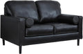 Signature Design by Ashley Bryceview Mid-Century Leather Match Tufted Loveseat by SignatureDesignbyAshley