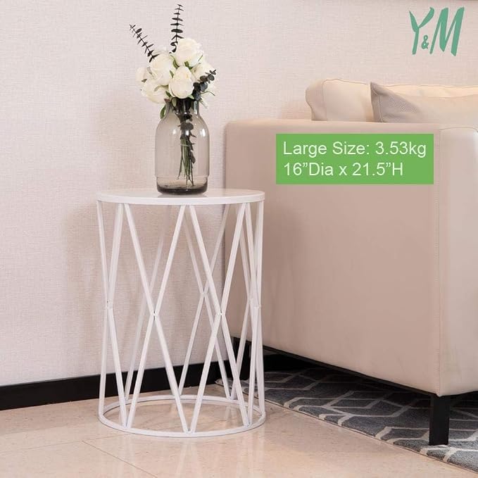 Y&M Side Table, Outdoor Decorative Garden Stool Plant Coffee Table - Image 4