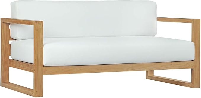 Modway Upland Teak Wood Outdoor Patio Sofa by Modway