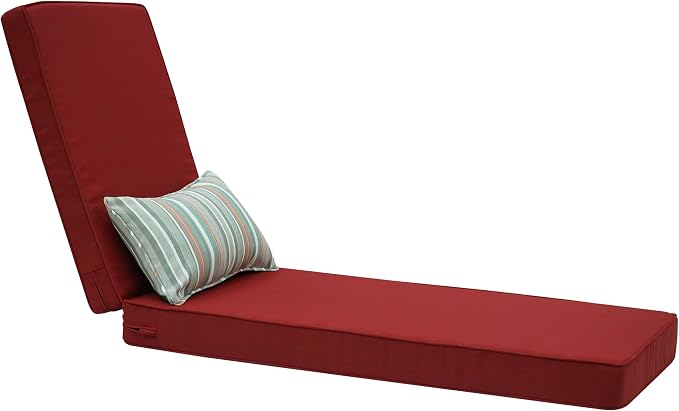 Outdoor Chaise Lounge Cushions, Olefin Lounge Cushion, Rainproof Color by Unknown
